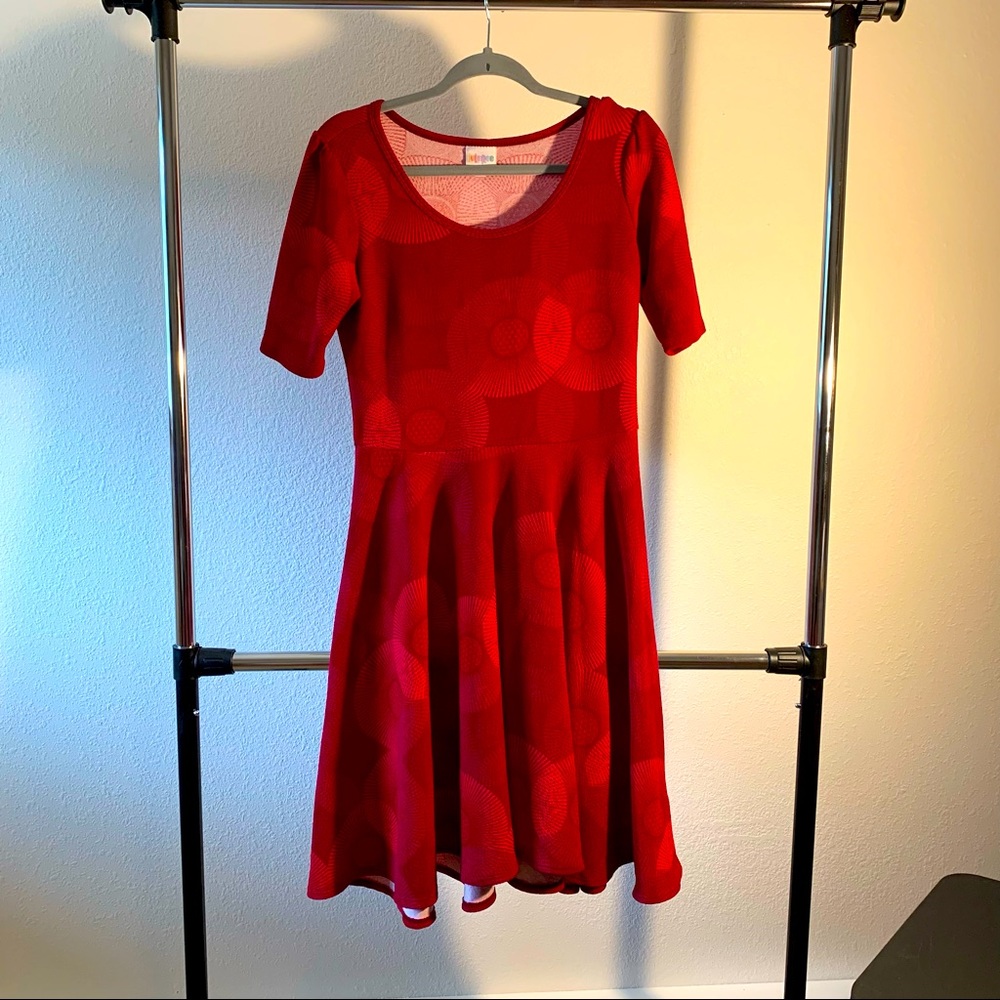 LuLaRoe Nicole, size lg. Red